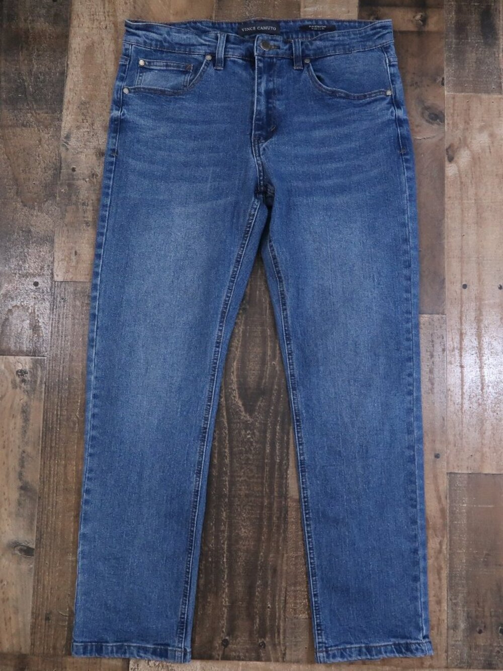Vince Camuto Mens Size 32 by 30 Denim "Slim Straight" Leg Jeans